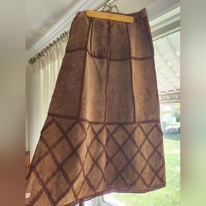Leather maxi skirt S.M.H